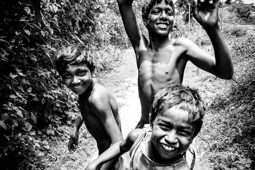 three active boys