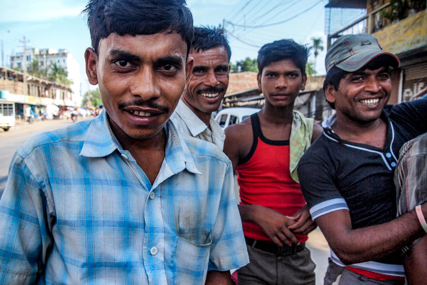 Four laborers