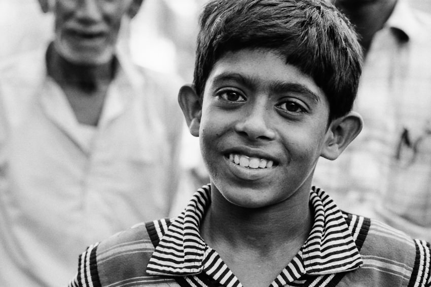 Jolly smile of boy