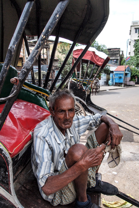 Lazy rickshaw wallah