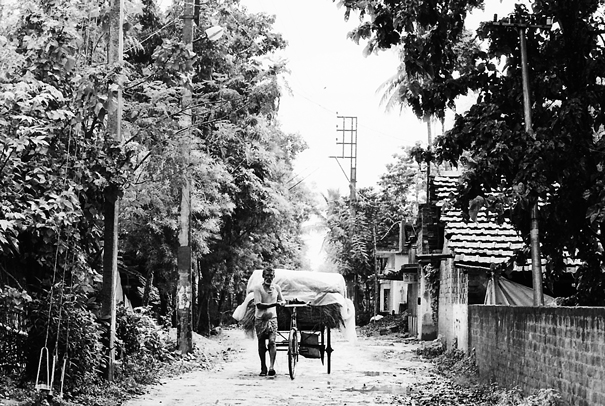 Tricycle On The Unpaved Road (India)