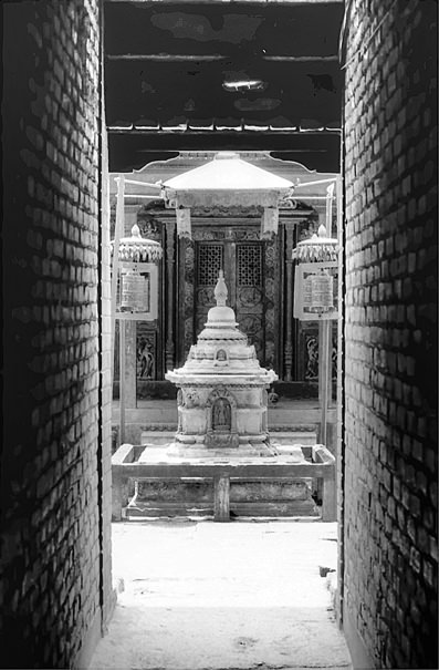 Small Stupa At The End Of The Lane (Nepal)