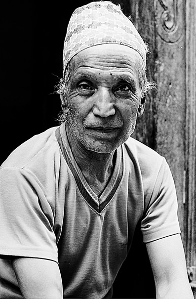 Man Wearing A Traditional Cap (Nepal)