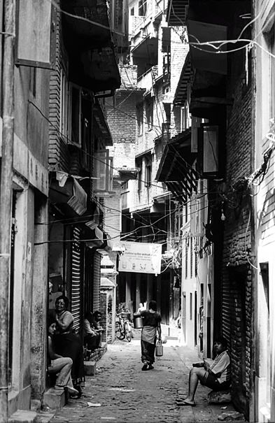 Dim Alleyway In The Old Quarter (Nepal)