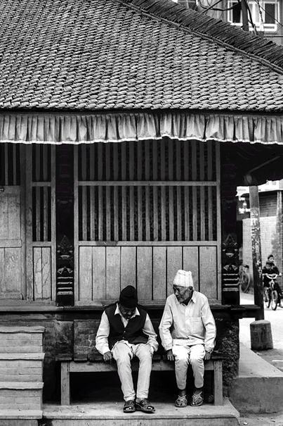 Two Sitting Men (Nepal)