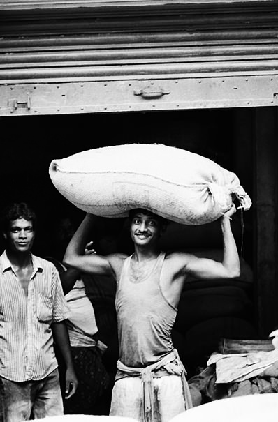 Big Bag On His Head (India)