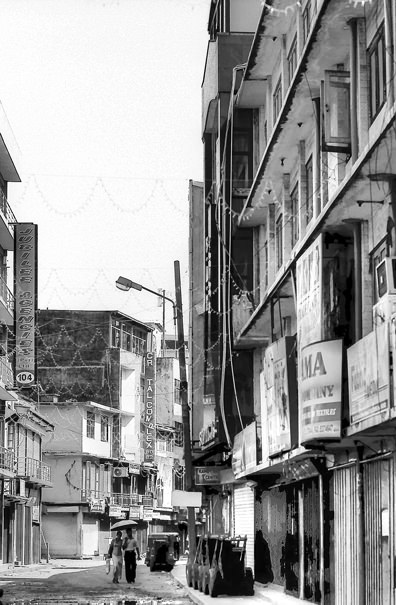 Umbrella In The Deserted Street (Sri Lanka)