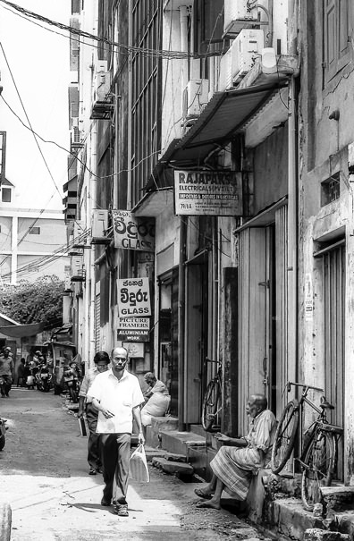 Lane in commercial area