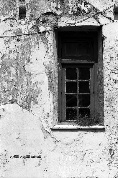 Window On The Dilapidated Wall (Sri Lanka)