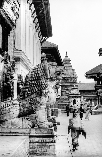 Statue Of A Lion And Woman (Nepal)
