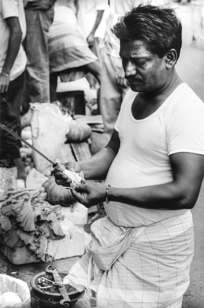 Man With A Long Knife (Sri Lanka)