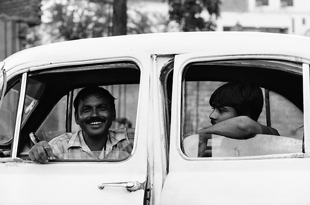 Two Men On The Car (India)