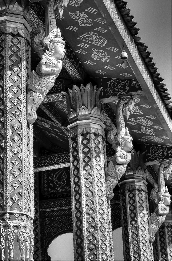 Pillars of Buddhist temple