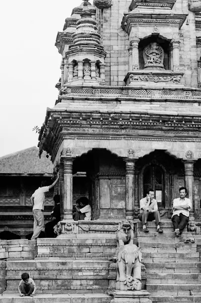 People in Vatsala Durga Temple