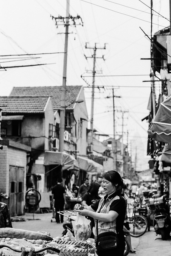 Woman finished shopping
