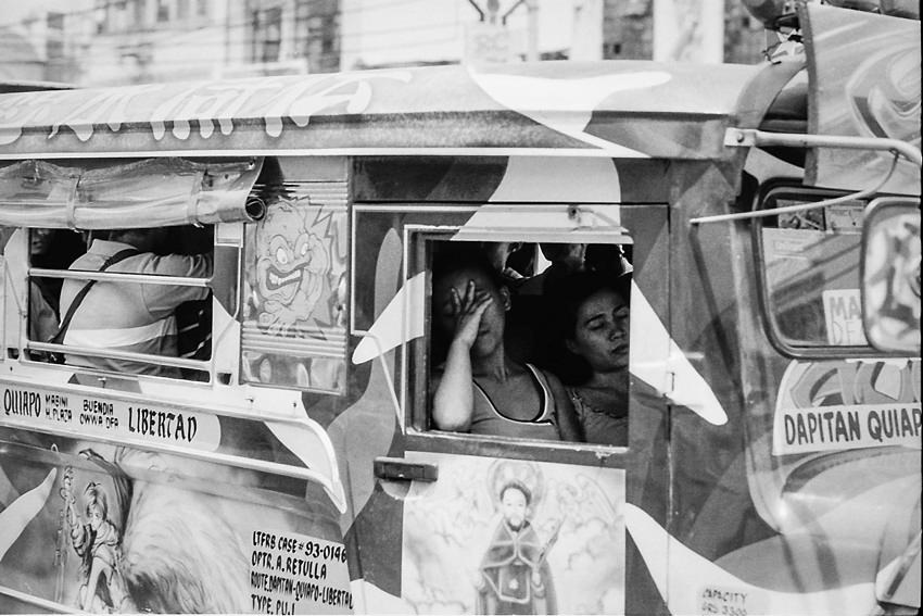 Catnappers on the jeepney