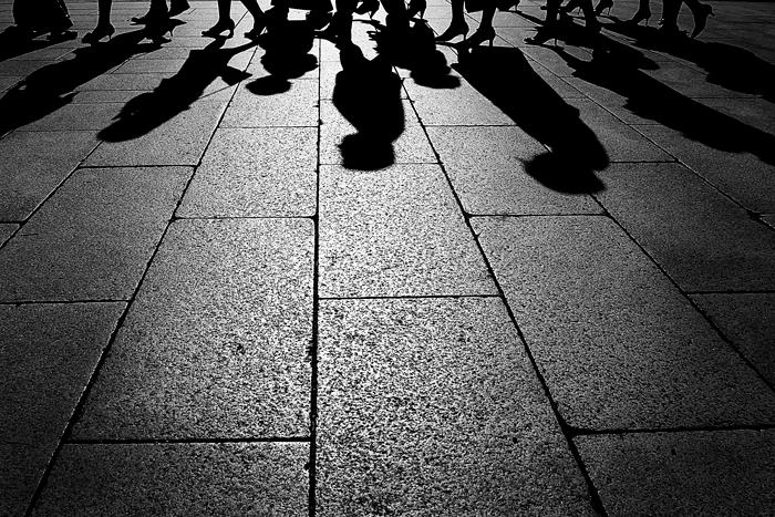 shadows of attendants