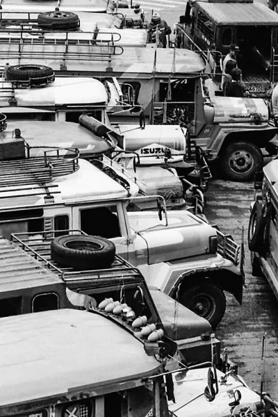 Cluster of jeepneys