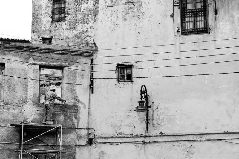 建設現場の作業員