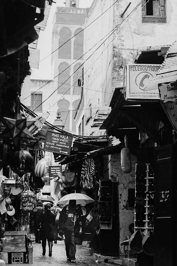 Umbrella in old quarter