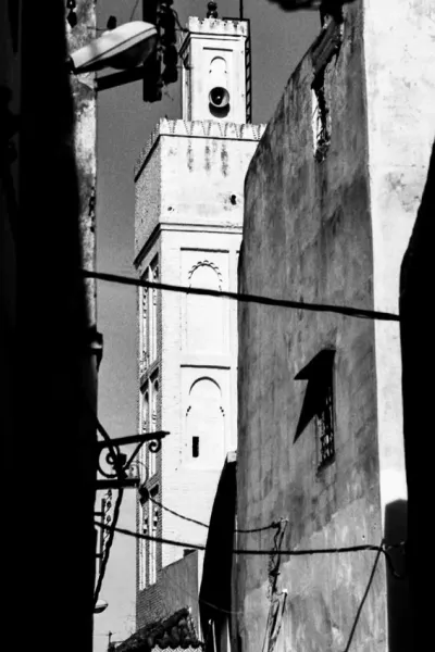 Square minaret in the old city