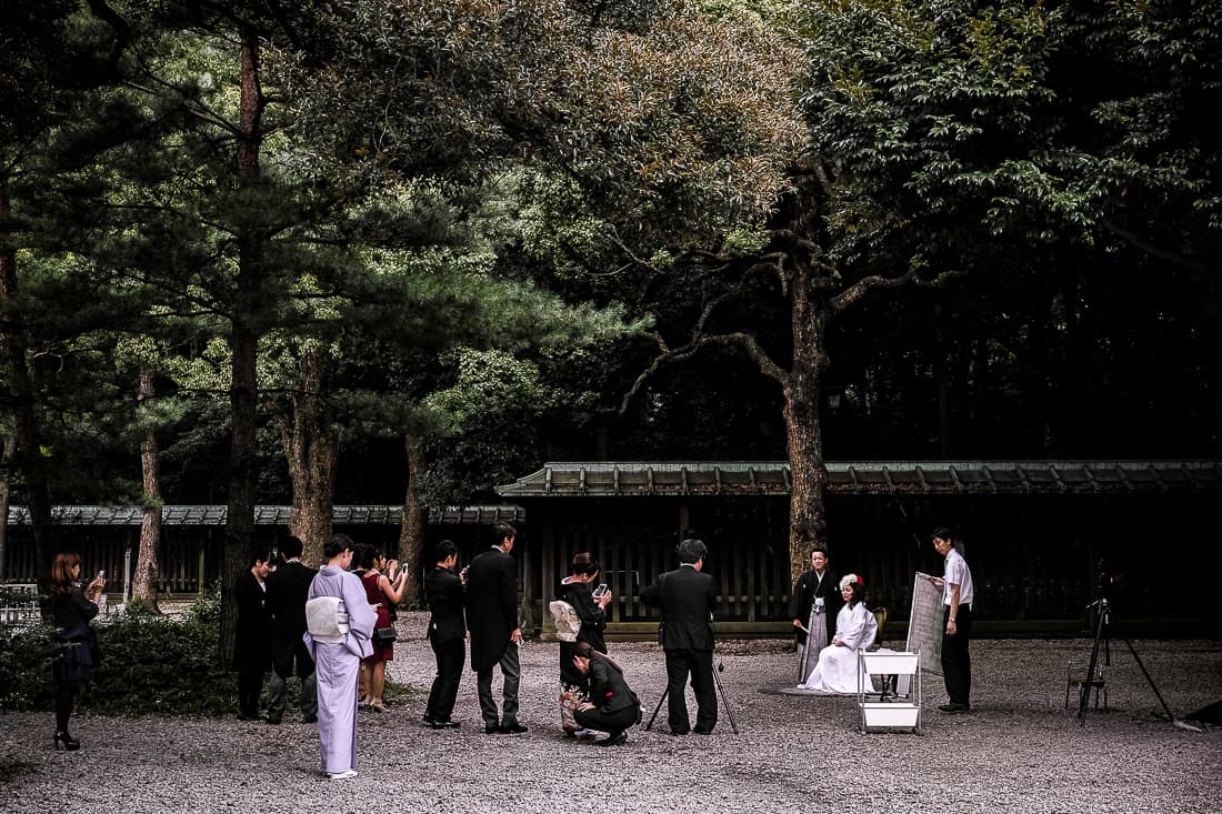 Photo session in Shinto shrine