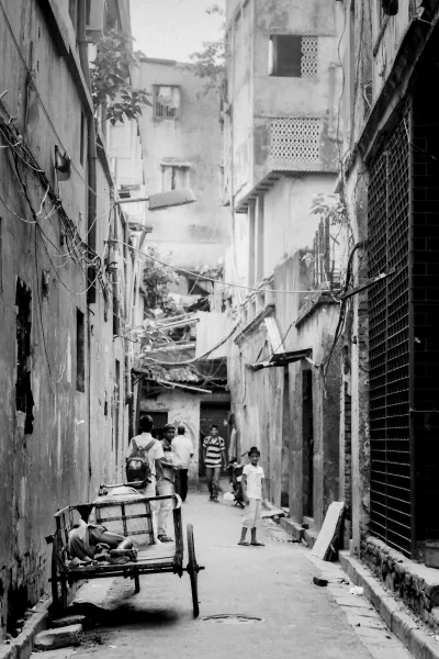 tricycle being parked in lane