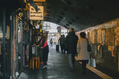 Railway underpass in Yurakucho