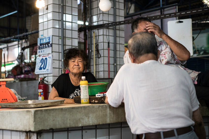 Older woman in market