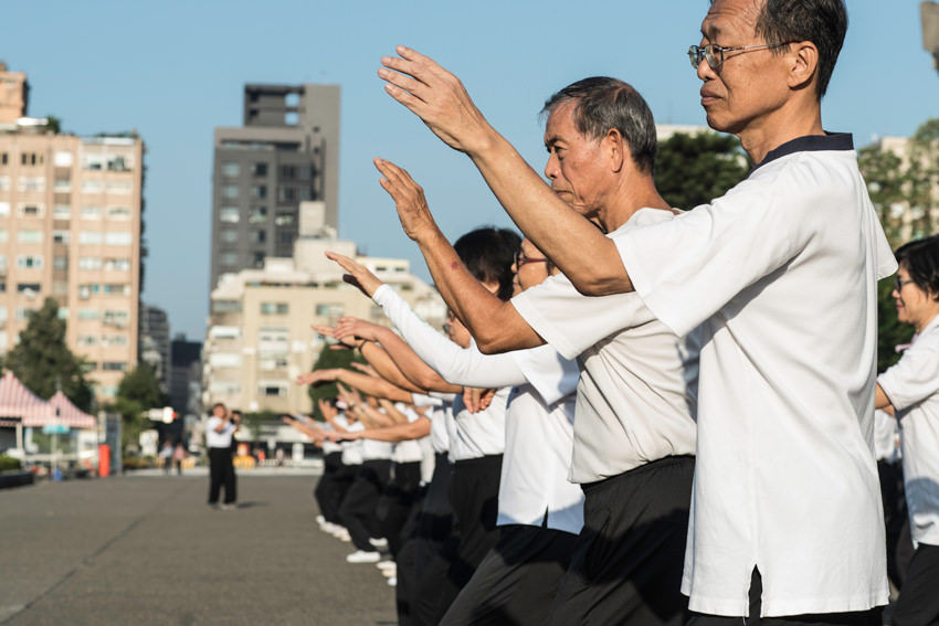People doing Tai Chi