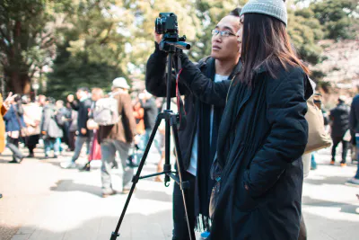 Woman taking a picture