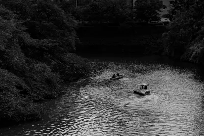 Boats on the Imperial Moat