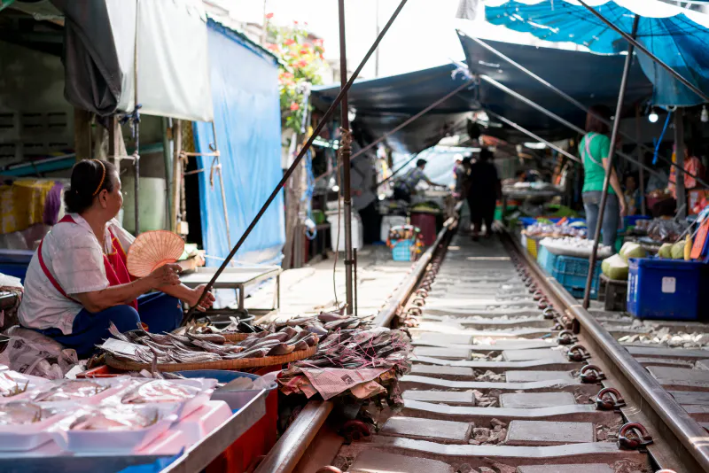Mae Klong market