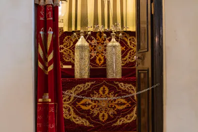 Torah ark in Musmeah Yeshua Synagogue
