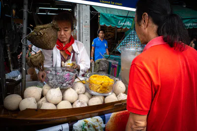Stall selling sweets in Chatuchak Market