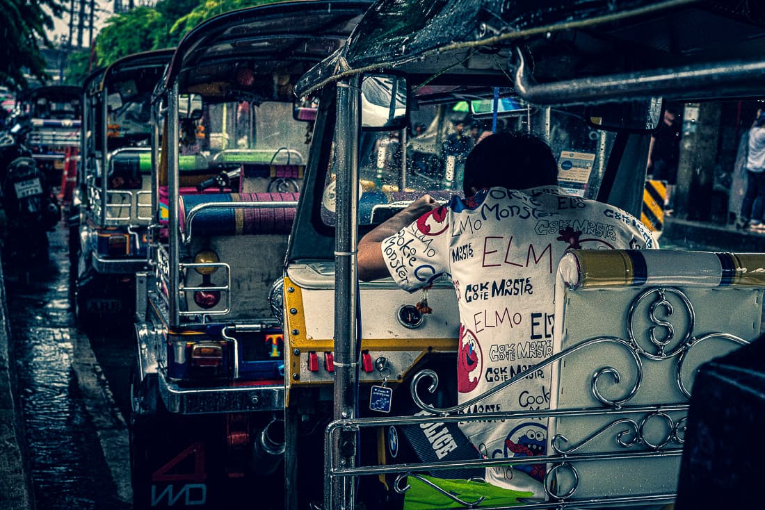 Row of Tuk-Tuk