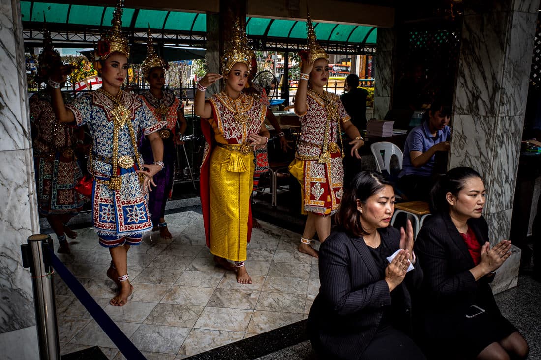 Dedicatory dance in Erawan Shrine