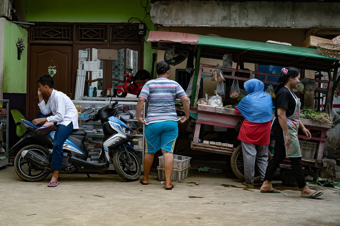 Stall in an alley in Jakarta