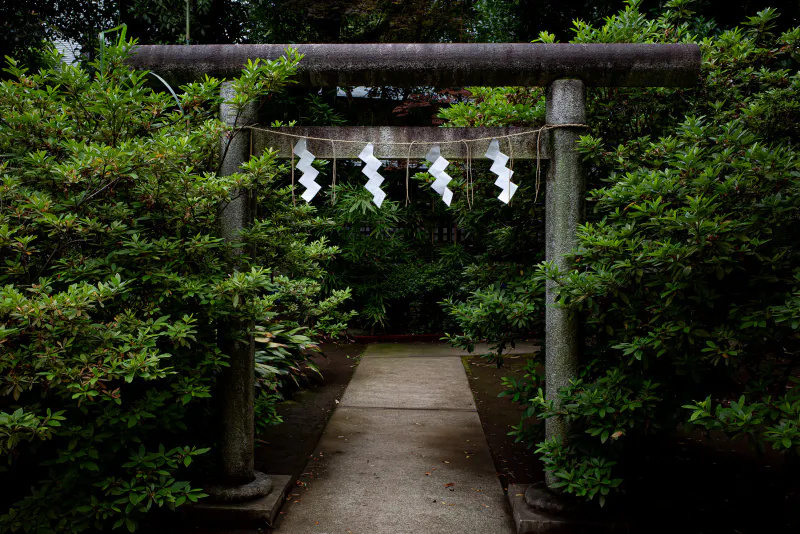 鳩森八幡神社の鳥居