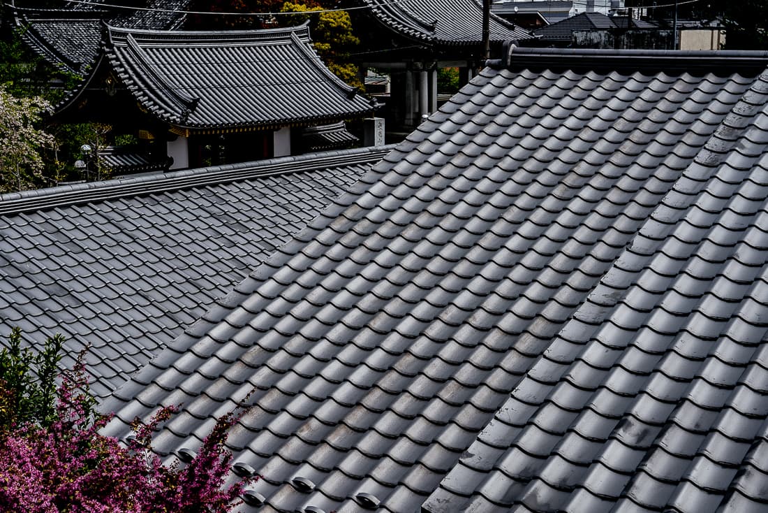 Tiled roofs in Ashikaga