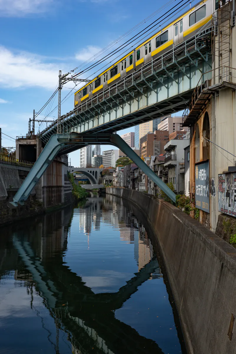 昌平橋の上から見た総武線