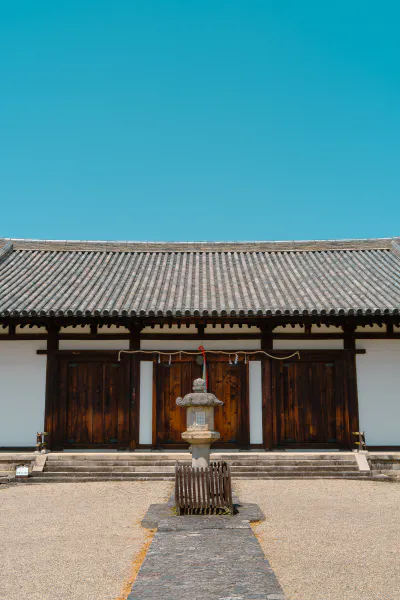 Main hall of Shin-Yakushi-ji Temple