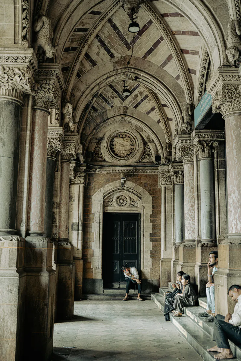 Entrance to the Chhatrapati Shivaji Terminus