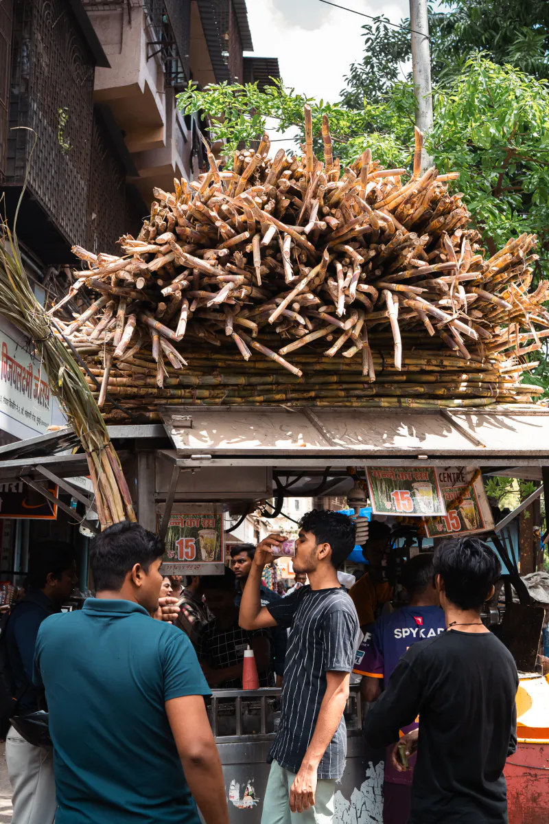 Sugarcane juice stand