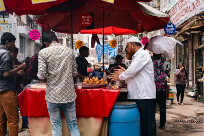 Samosa food stall