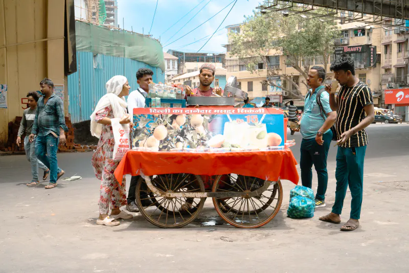 Food stall selling lemonade