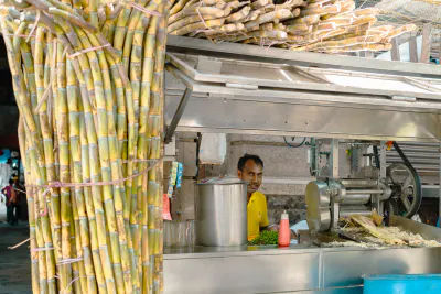 Sugarcane juice stand