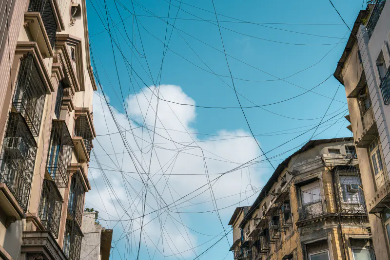 Entangled electrical wires