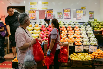 Fruit shop in Wan Chai