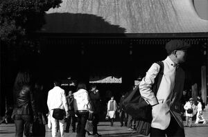 Worshipers in Meiji Jingu